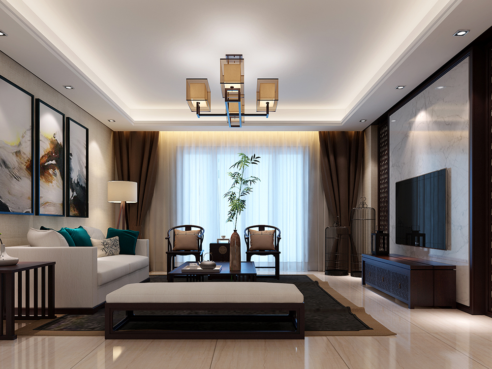 長提花園別墅項目裝修現(xiàn)代中式風格設計,上海騰龍別墅設計作品,歡迎品鑒