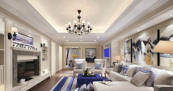 水墨蘭亭丁先生美式裝修效果圖