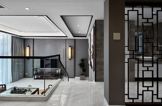 280㎡新中式風(fēng)格別墅裝修設(shè)計案例丨春風(fēng)十里